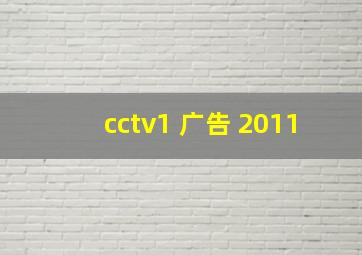 cctv1 广告 2011